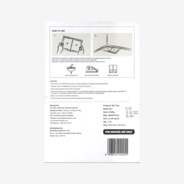 PCI Trubble Gum (Non-Toxic Glue Traps for Rats & Mice)
